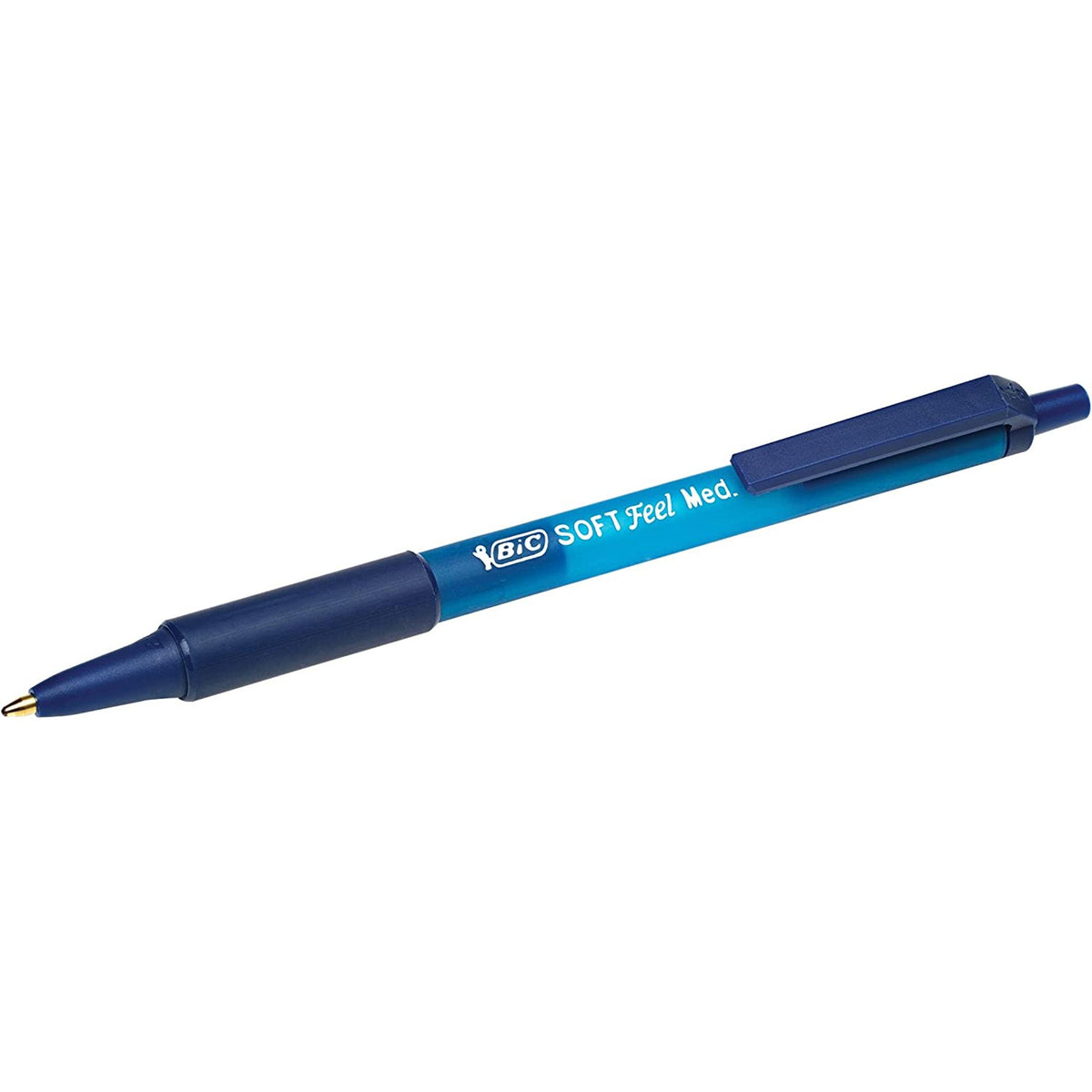 Stylos à bille - bleu medium 1 mm - Soft Feel - 3 pièces - Bic