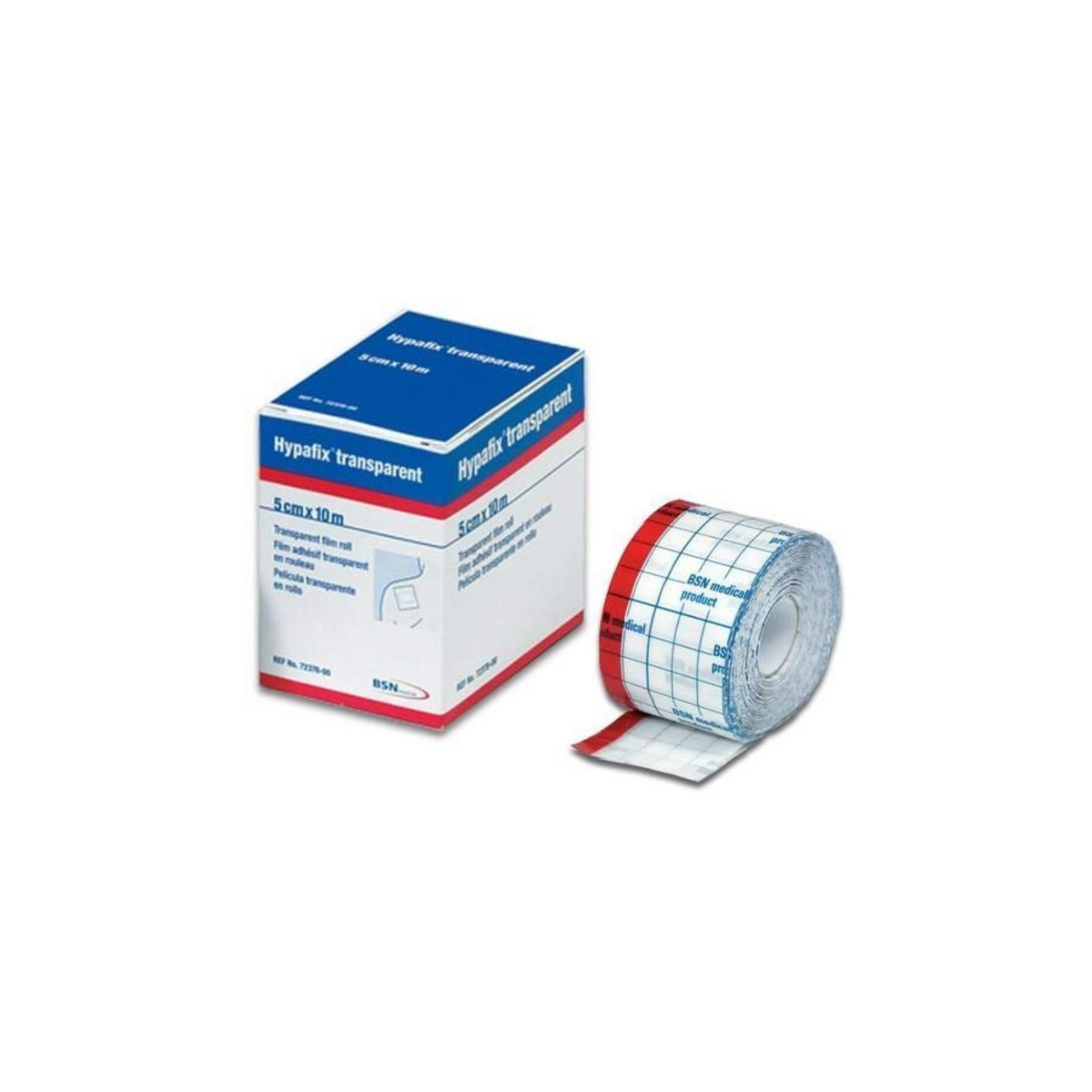 Hypafix Transparent - Tissu non-tissé auto-adhésif pour pansement - 10 cm x 2 m - 1 pièce - BSN Médical