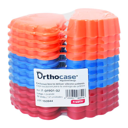 Orthocase - 12 boites de rangement pour orthoplasties en silicone