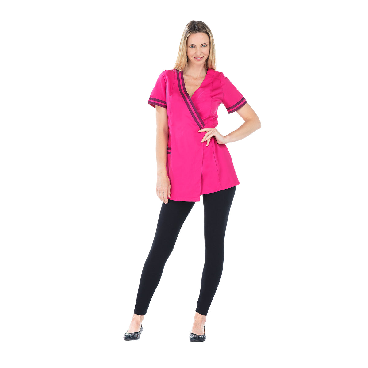 Claudia - Tunique - Manches courtes - Femme - 75 cm
