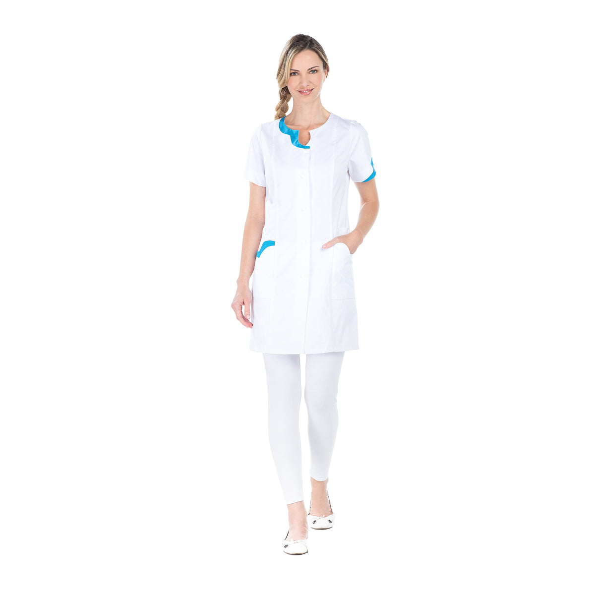 Clara - Blouse 3/4 - Manches courtes - Femme - 85 cm
