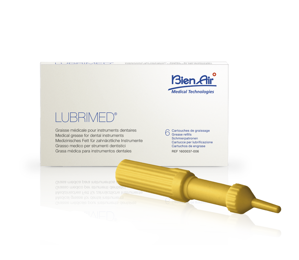 Lubrimed - Graissage des instruments - Lot de 6 cartouches - Bien Air