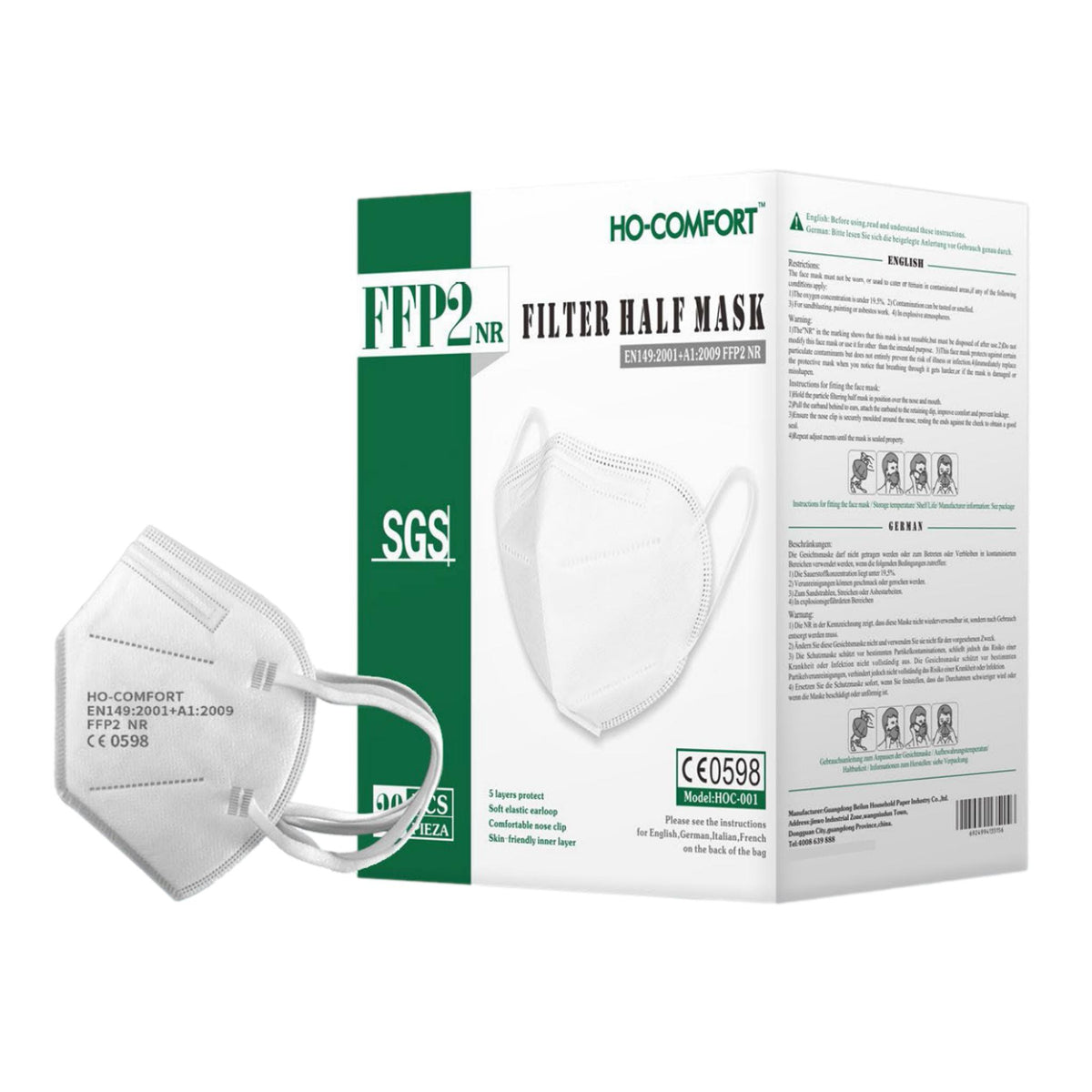 Masque FFP2 blanc