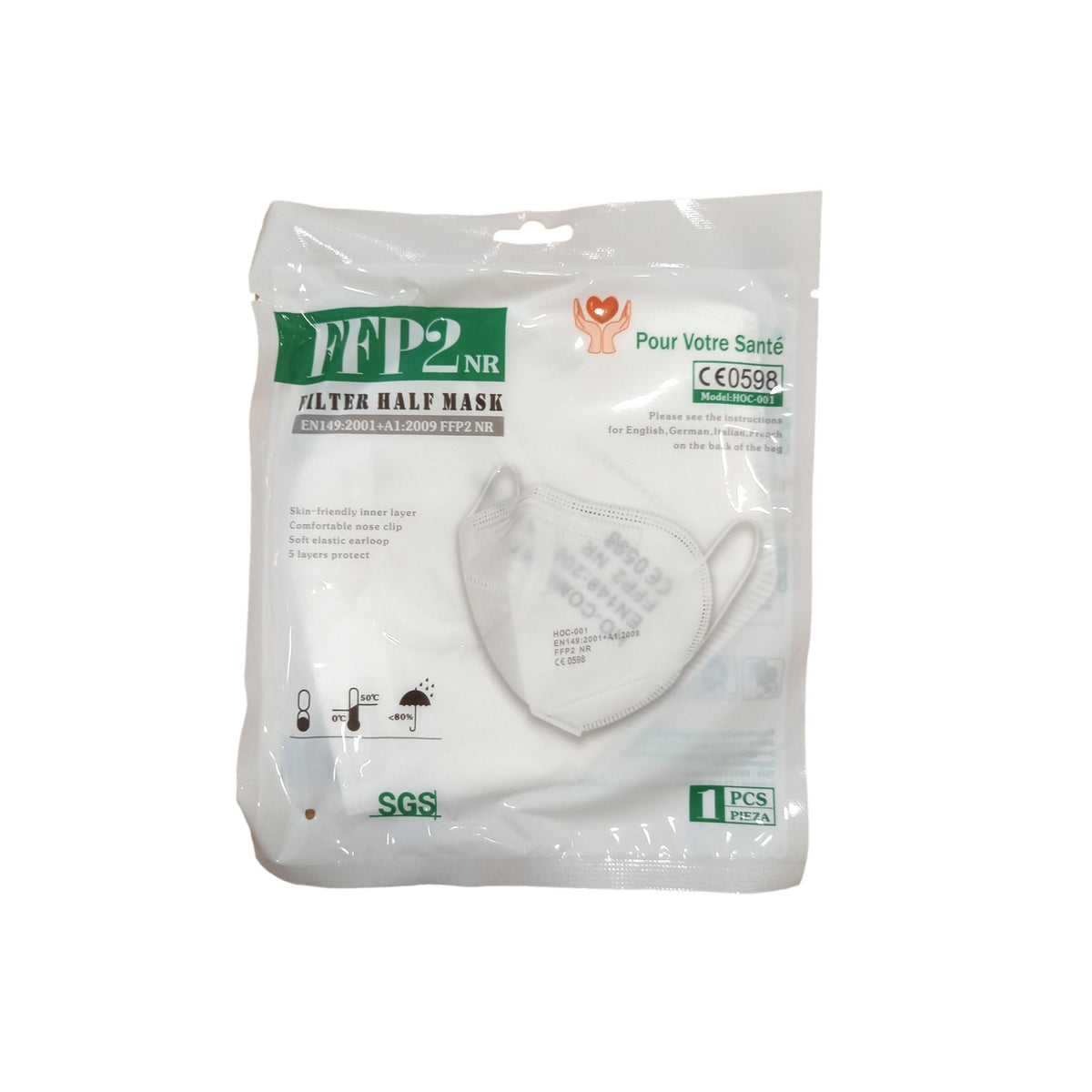 Masque FFP2 blanc