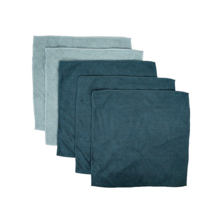 Lot de 5 Chiffons Microfibres 40x40cm - Spargo