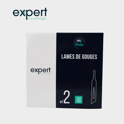 100 Lames de gouges stériles - Expert - My Podologie