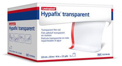 Hypafix Transparent - Tissu non-tissé auto-adhésif pour pansement - 10 cm x 2 m - 1 pièce - BSN Médical