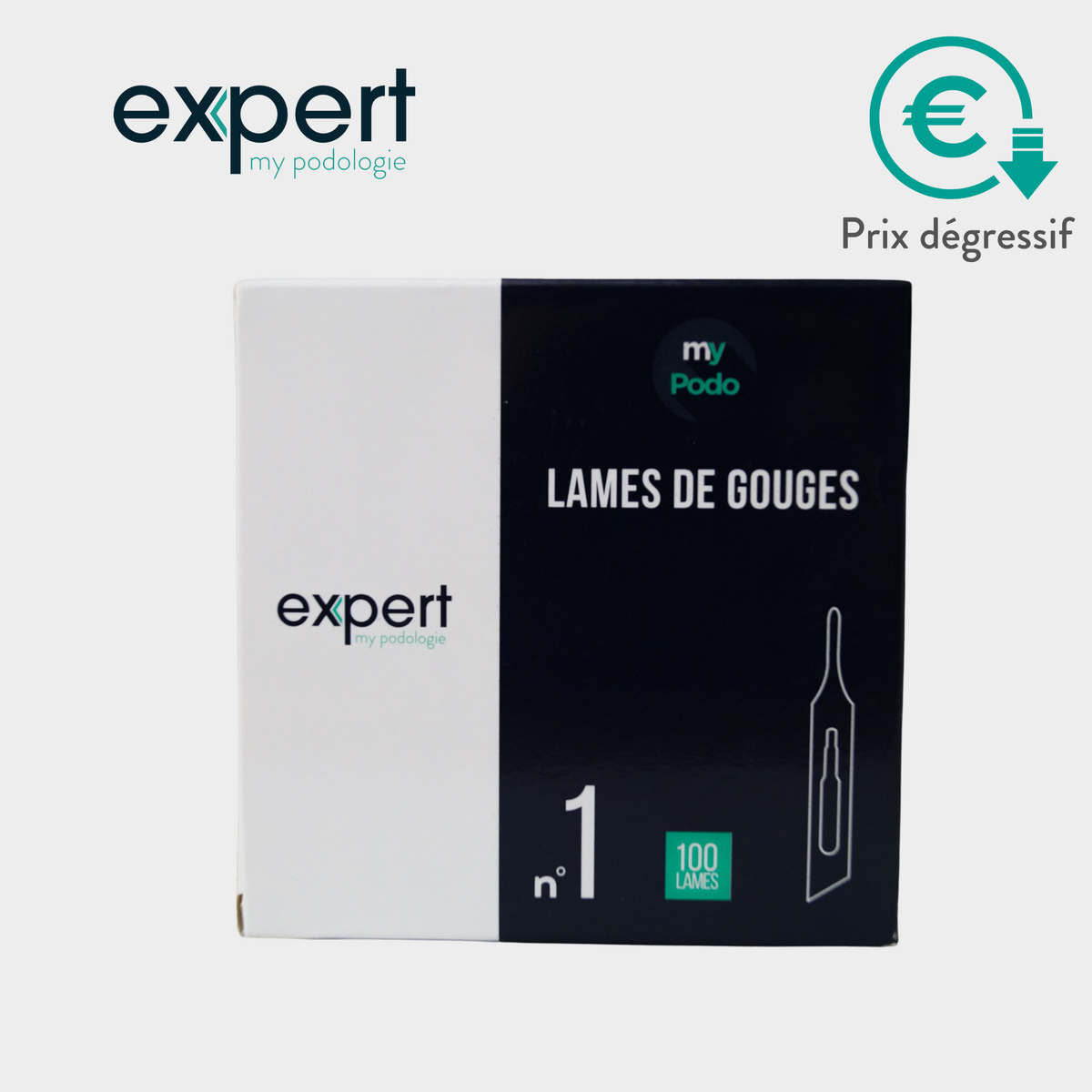 100 Lames de gouges stériles - Expert - My Podologie