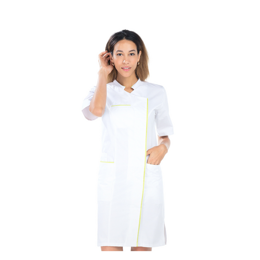 Aline - Blouse longue - Manches courtes - Femme - 100 cm