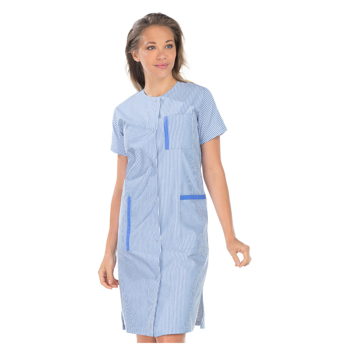 Catherine - Blouse longue - Manches courtes - Femme - 105 cm