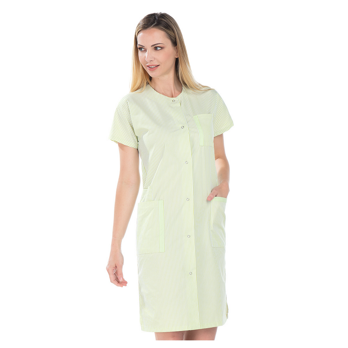Catherine - Blouse longue - Manches courtes - Femme - 105 cm