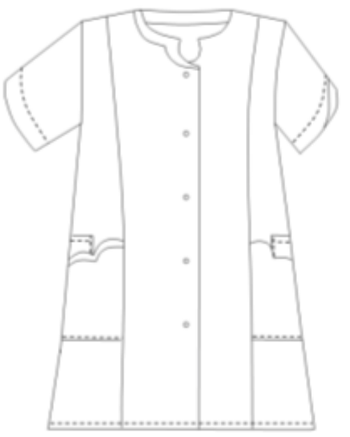 Clara - Blouse 3/4 - Manches courtes - Femme - 85 cm