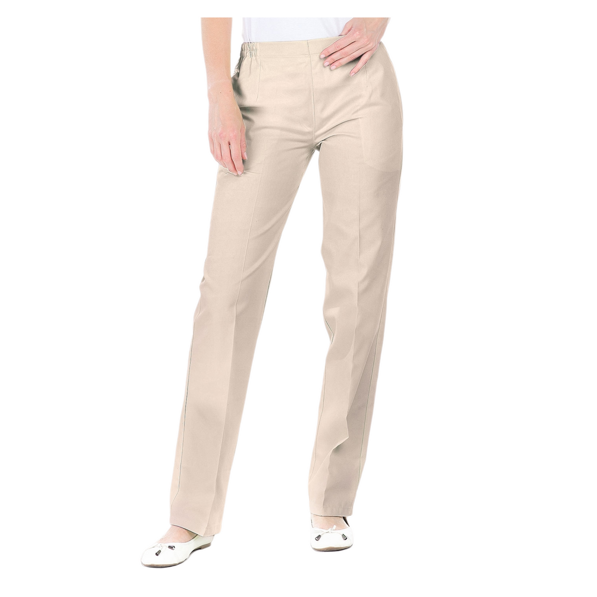 Manhattan - Pantalon - Femme - Ceinture élastique - Sans poche