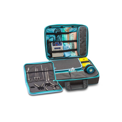 Mallette médicale convertible SUIT&GO - Gris - Chariot à roulettes en option