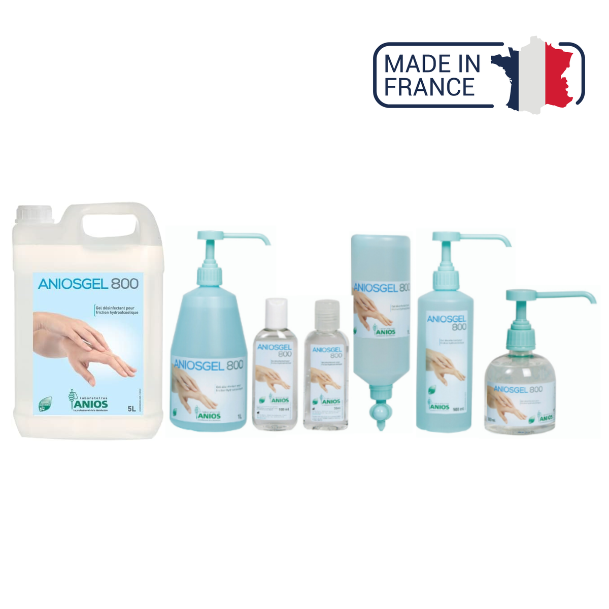 Aniosgel 800 - Gel désinfectant pour friction hydroalcoolique - Anios - My Médical