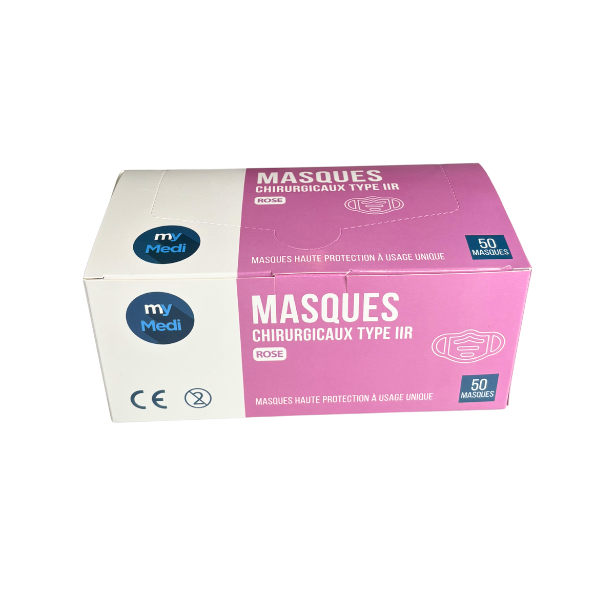 Surgical mask - 3-ply type IIR - EN14683 standard - CE certified - Box of 50 masks - 3 colors - My Medical