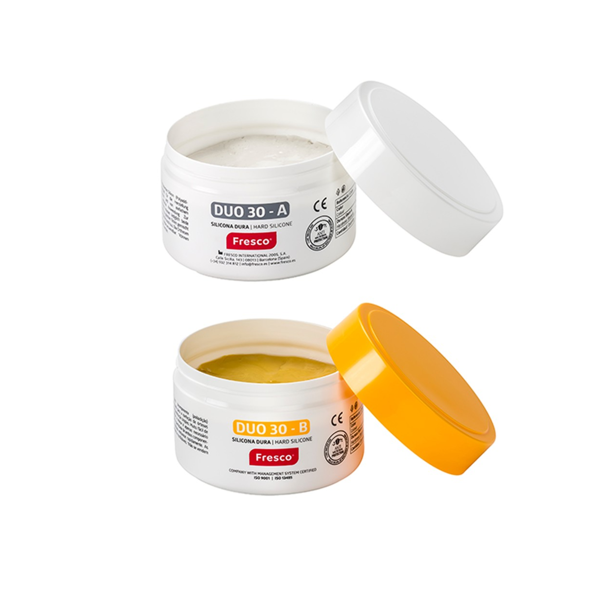 Silicona para ortoplastia DUO 30 - A + B - Shore A 30-32 - 250 g - Fresco